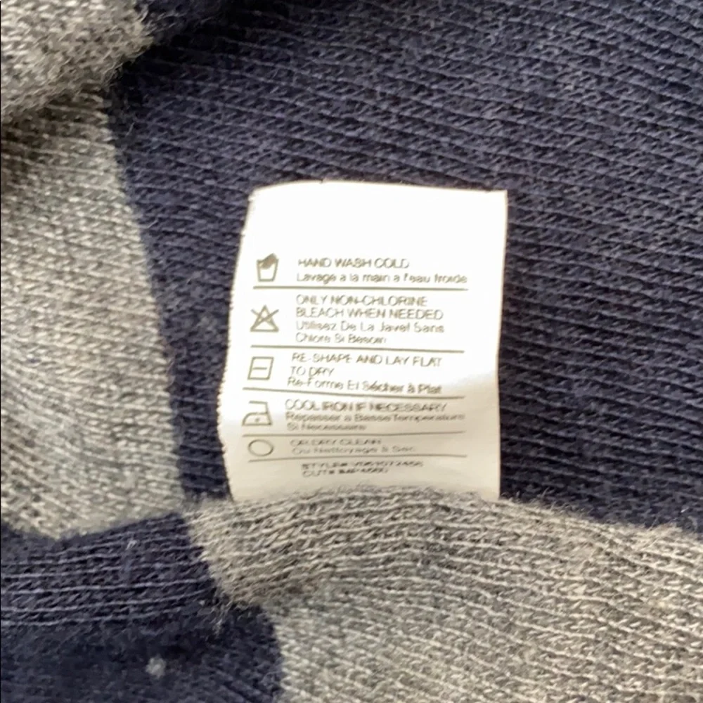 Vince for A Pea In The Pod Boyfriend Sweater gray navy stripe Maternity